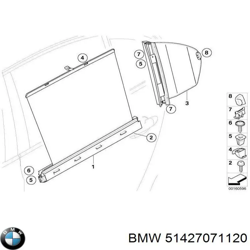 Хомут глушителя 51427071120 BMW