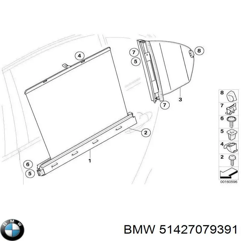  BMW 51427079391 цена, от 416.07 USD