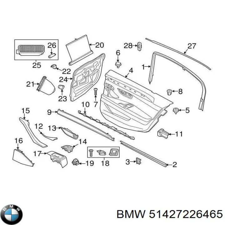  BMW 51427226465 цена, от 109.68 USD