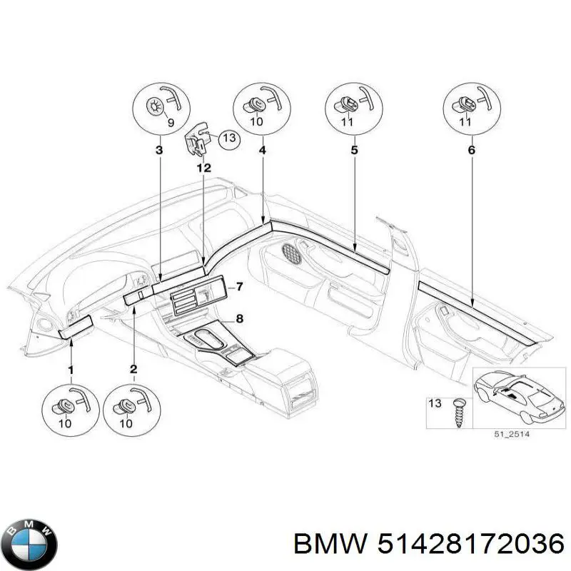51428172036 BMW 