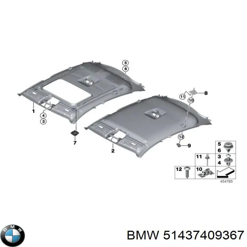 51437409367 BMW Изоляция термошумовая