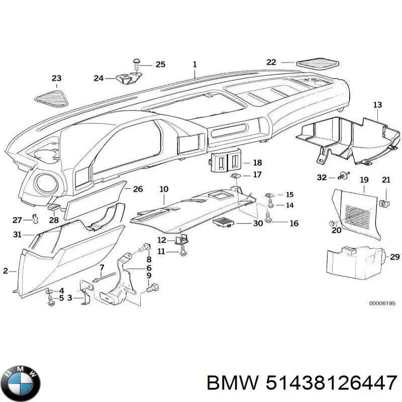  BMW 51438126447 цена, от 83.76 USD