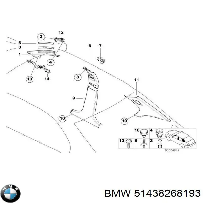 51438268193 BMW Автостекло