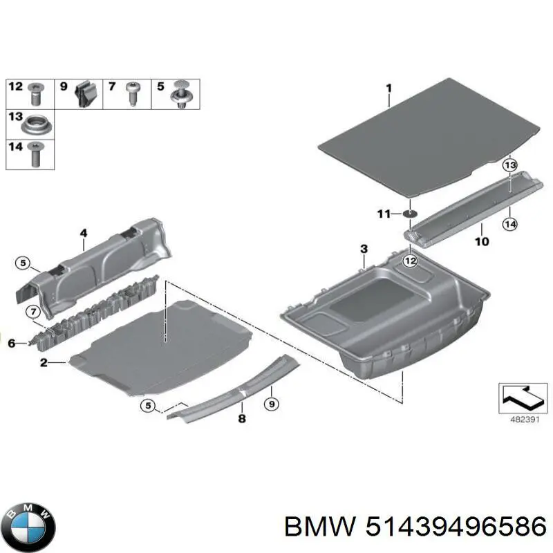  BMW 51439496586 цена, от 1.46 USD