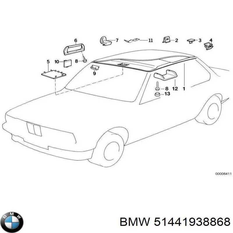  BMW 51441938868 цена, от 1.76 USD