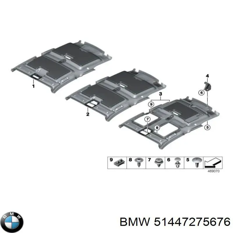 7275676 BMW Изоляция термошумовая