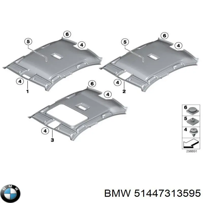 51447313595 BMW Изоляция термошумовая