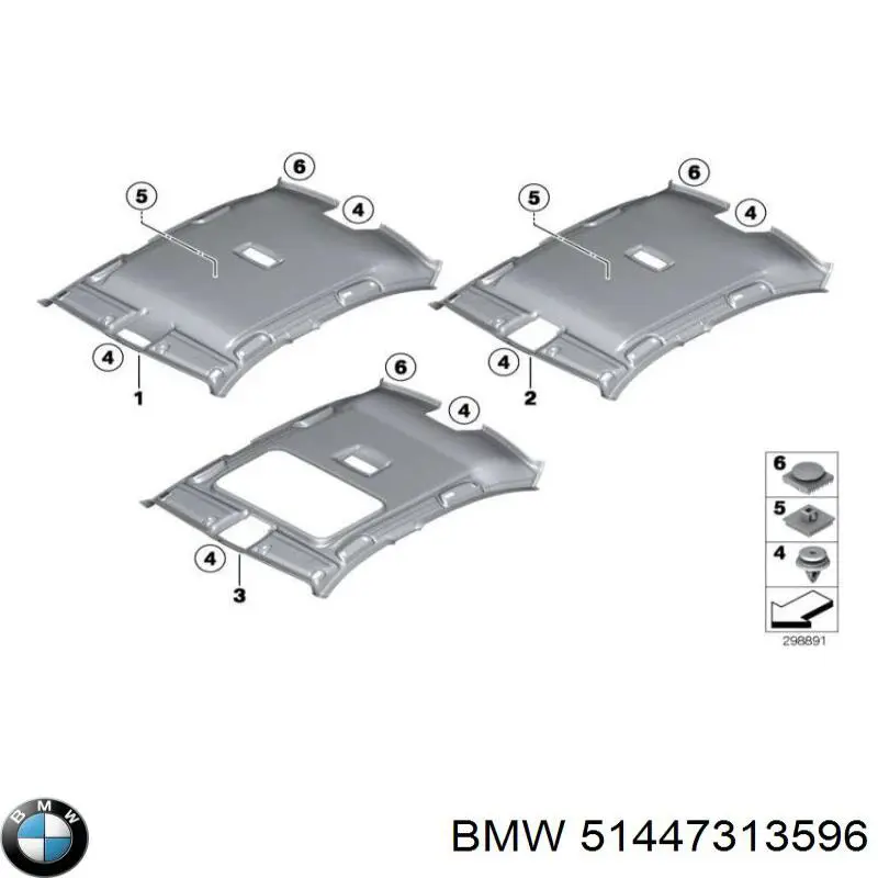 51447313596 BMW Изоляция термошумовая