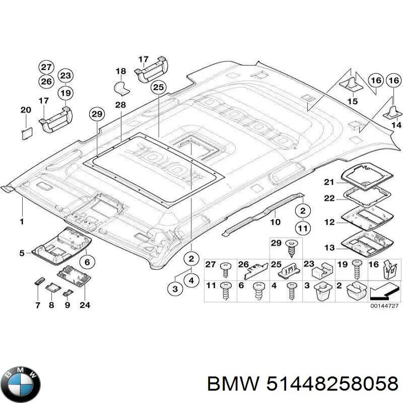 514482580579 BMW Лампочка освещения салона