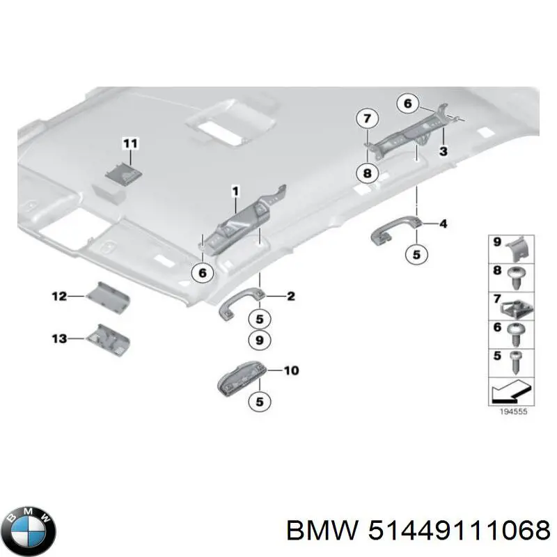  BMW 51449111068 цена, от 43.38 USD