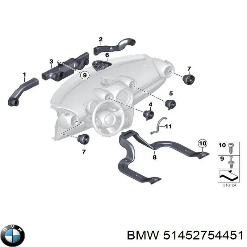  BMW 51452754451 цена, от 6.09 USD