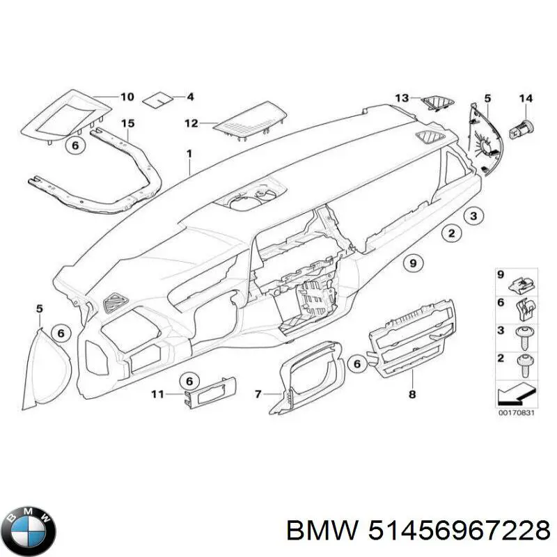  BMW 51456967228 цена, от 15.20 USD