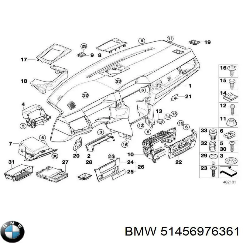 51456976361 BMW Декоративная накладка