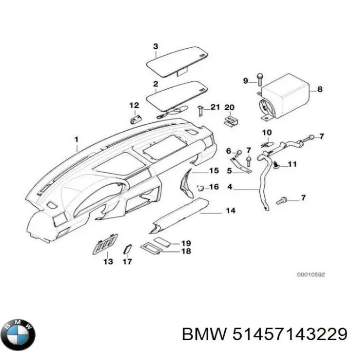 Купить 51457143229 BMW 