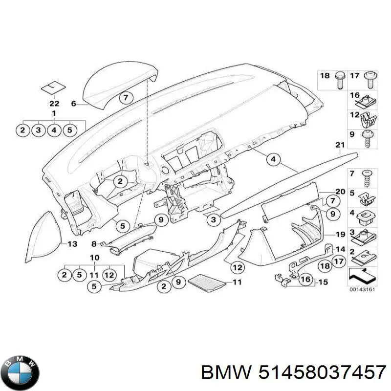  BMW 51458037457 цена, от 276.19 USD