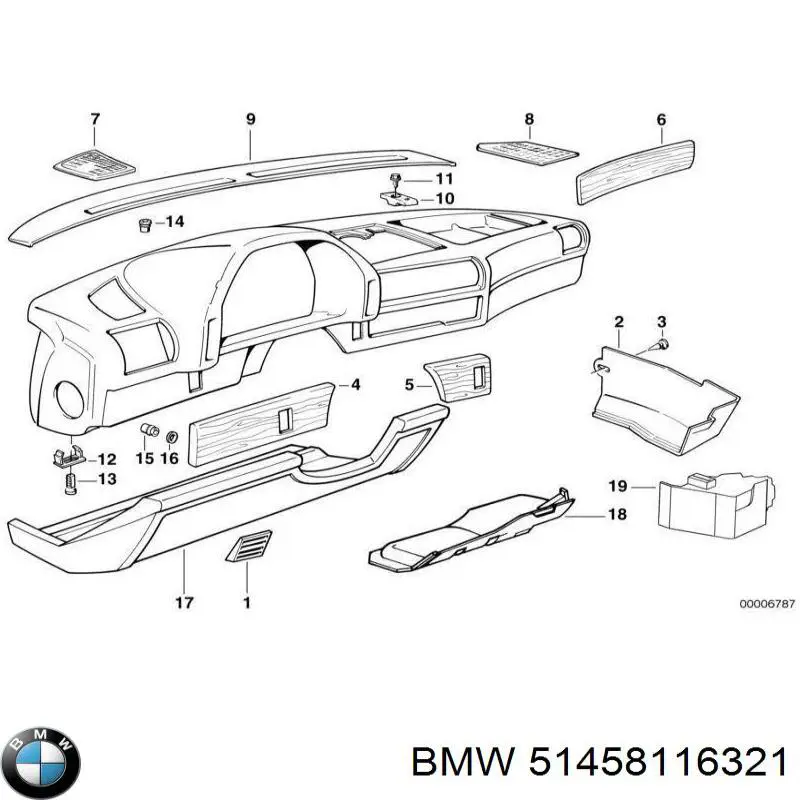Купить 51458116321 BMW 