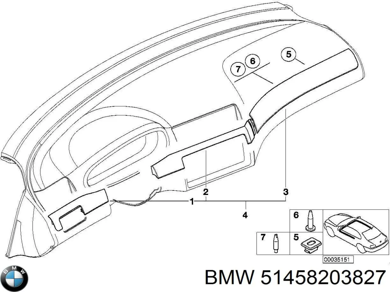 51458203827 BMW 