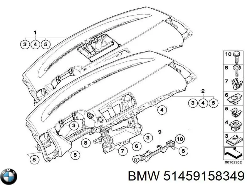 51459158349 BMW Передняя панель