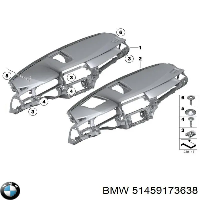51459173638 BMW Передняя панель