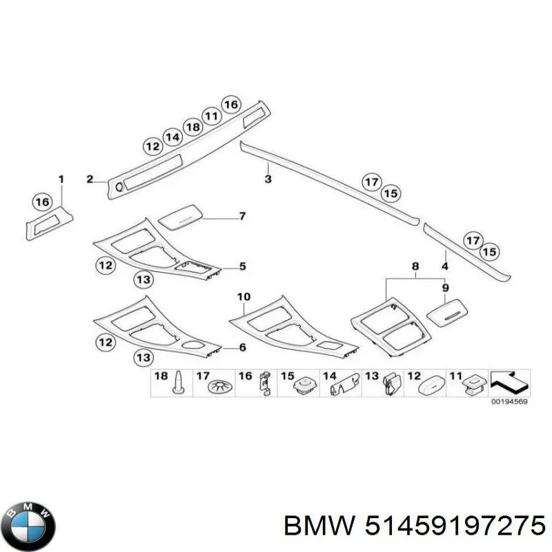  BMW 51459197275 цена, от 12.70 USD