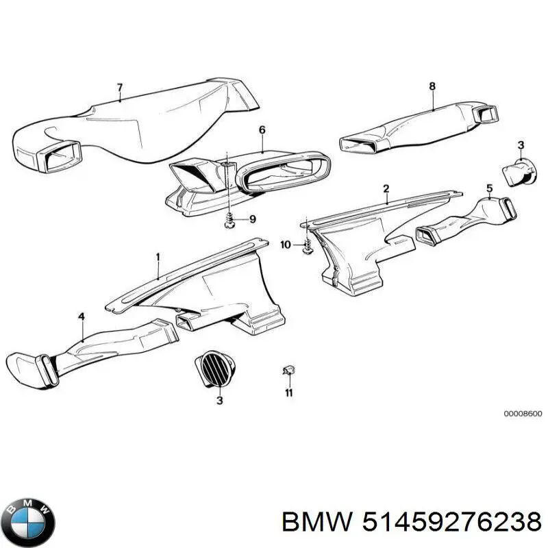  BMW 51459276238 цена, от 5.07 USD
