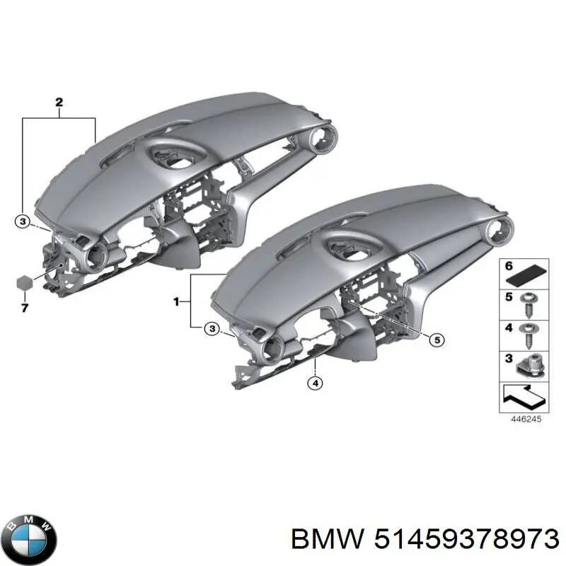 51459378973 BMW Передняя панель