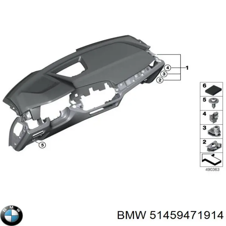 51459471914 BMW Передняя панель