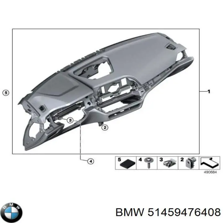 51459476408 BMW Передняя панель