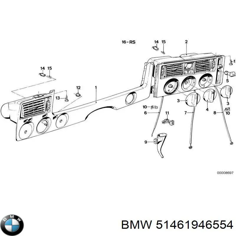  BMW 51461946554 цена, от 17.06 USD