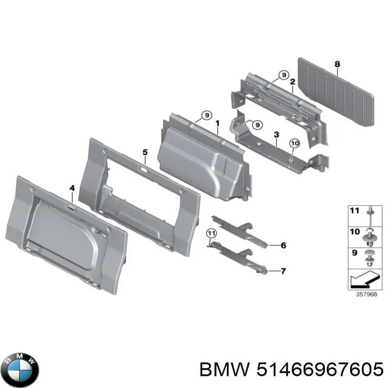  BMW 51466967605 цена, от 3.19 USD