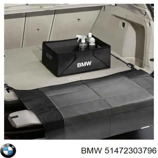 51472303796 BMW organizador de porta-malas (fixador de bagagem)