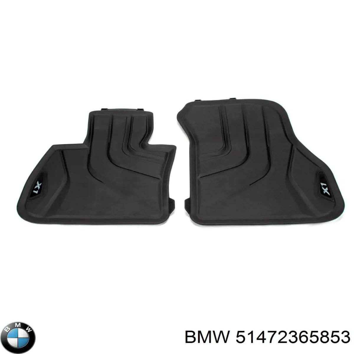 51472365853 BMW tapete dianteiro, kit de 2 un.