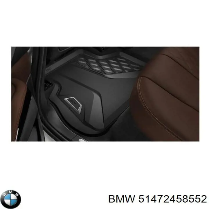 Килимок задній, комплект 2 шт. 51472458552 BMW