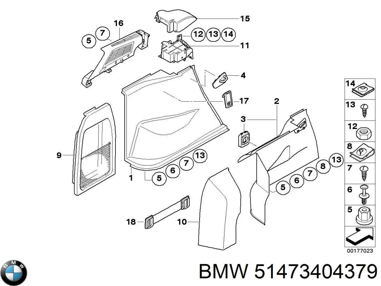  BMW 51473404379 цена, от 75.92 USD