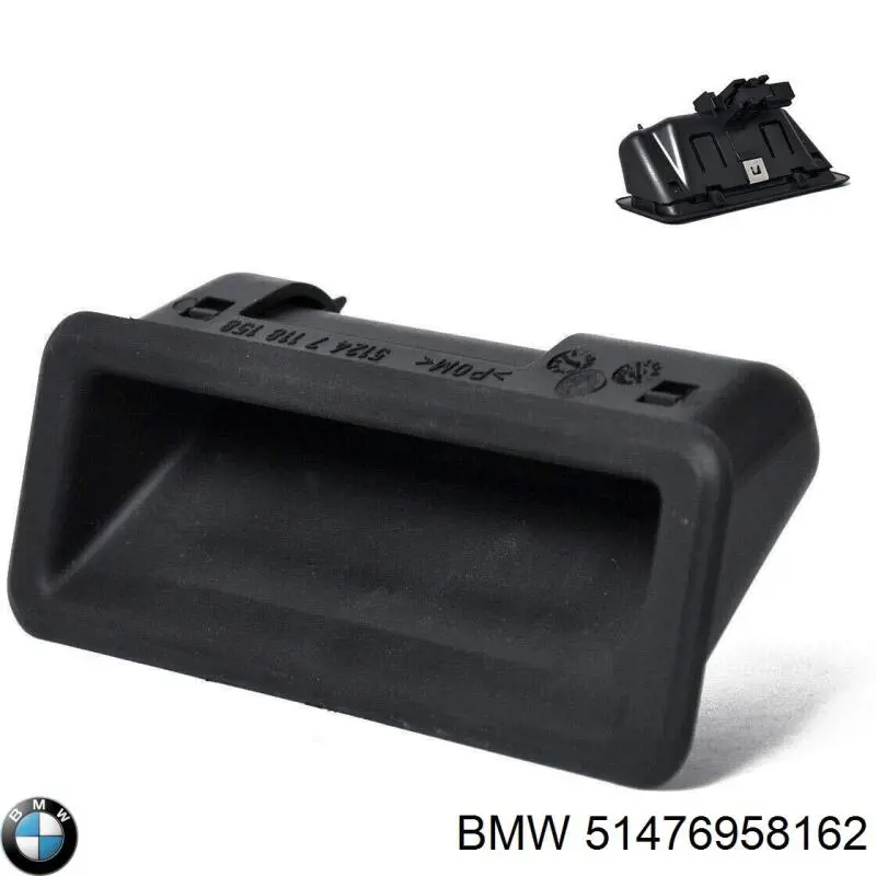 Manija del estante del maletero 51476958162 BMW