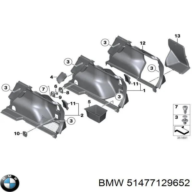  BMW 51477129652 цена, от 3.80 USD