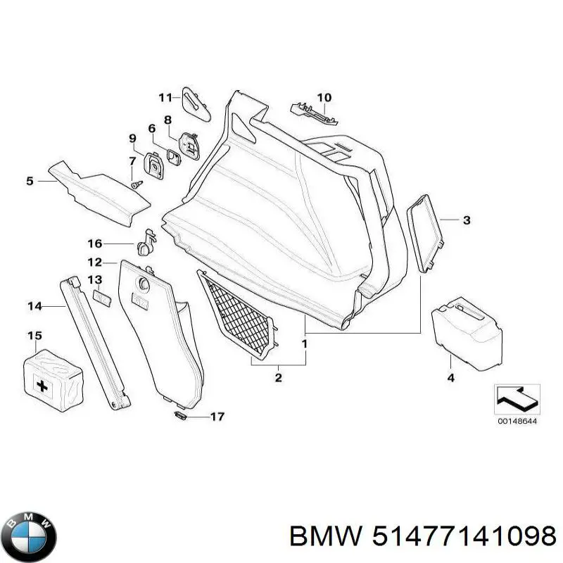  BMW 51477141098 цена, от 12.67 USD