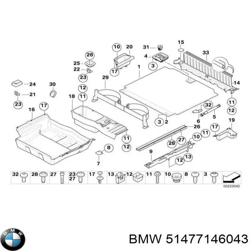  BMW 51477146043 цена, от 31.67 USD