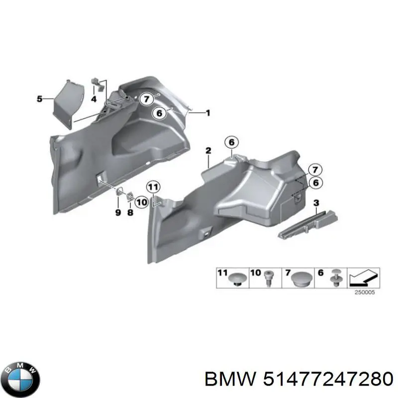  BMW 51477247280 цена, от 9.88 USD