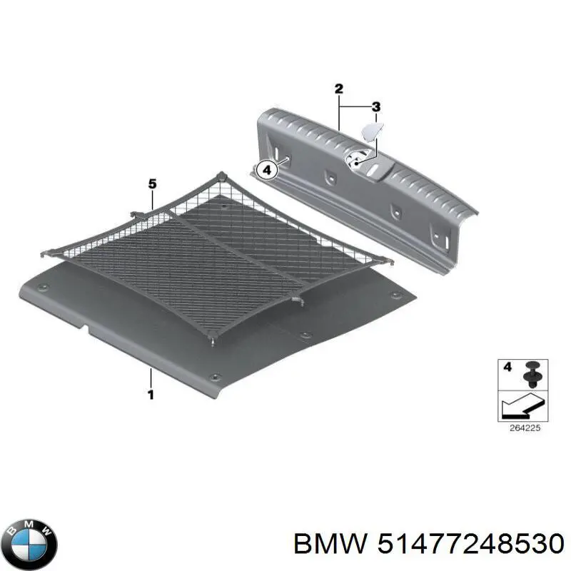 Купить 7248530 BMW Сетка багажного отсека