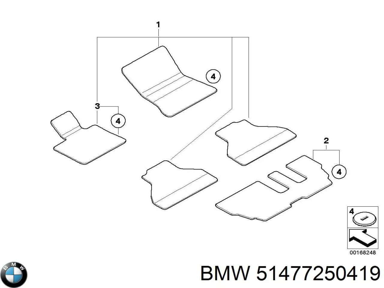 51477290020 BMW Автоковрики