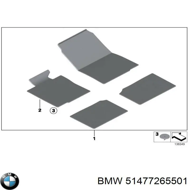 51477316596 BMW Автоковрики