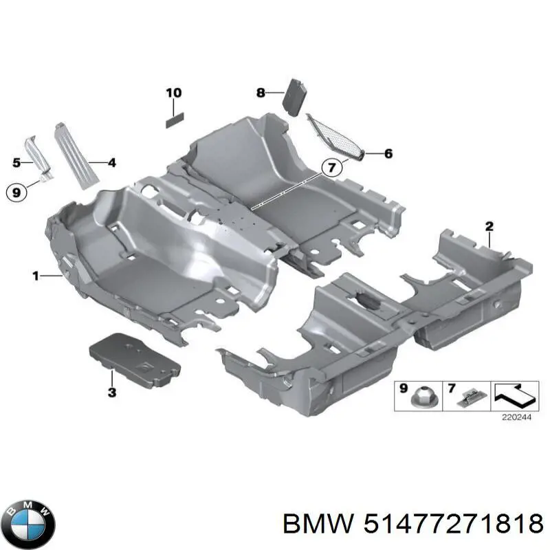 Купить 51477271818 BMW 