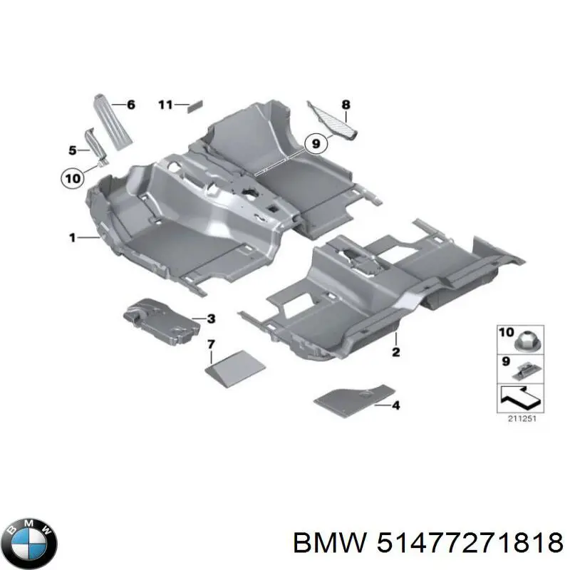  BMW 51477271818 цена, от 5.64 USD