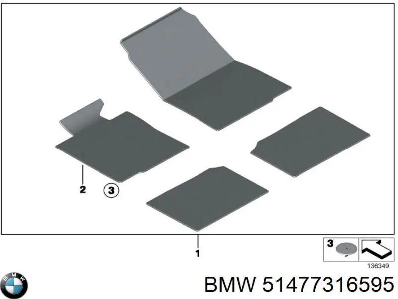 51477316595 BMW Автоковрики