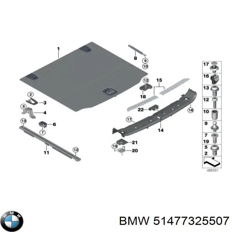  BMW 51477325507 цена, от 126.69 USD
