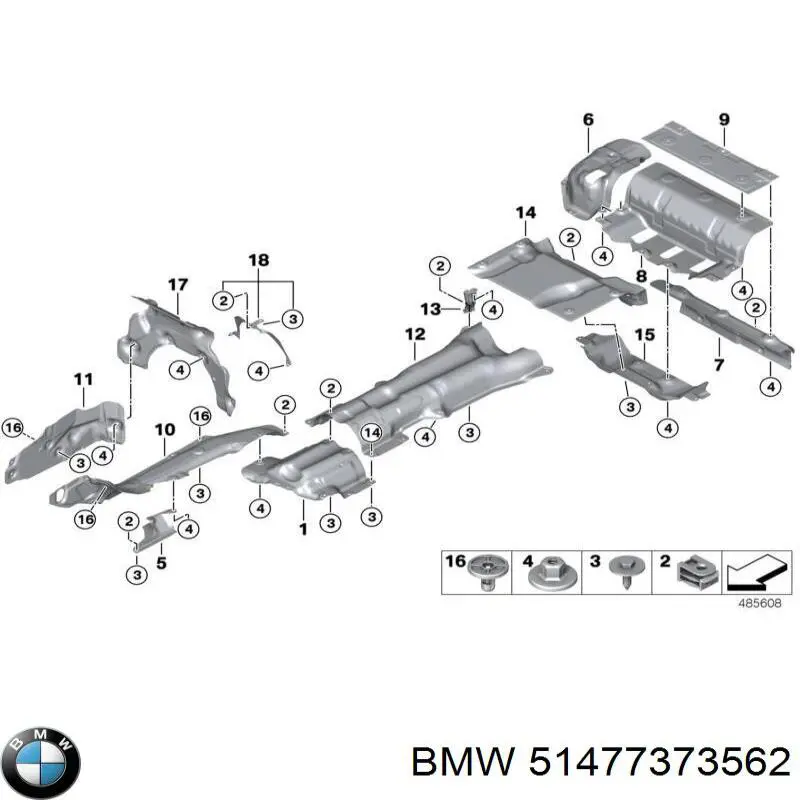 Купить 51477373562 BMW Облицовка багажного отсека нижняя