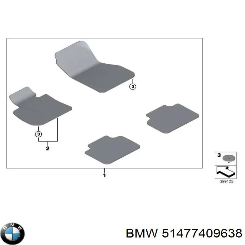 51477409638 BMW Автоковрики
