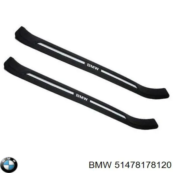 Накладка (молдинг) порога наружная передняя правая BMW 51478178120 цена, от 151.61 USD