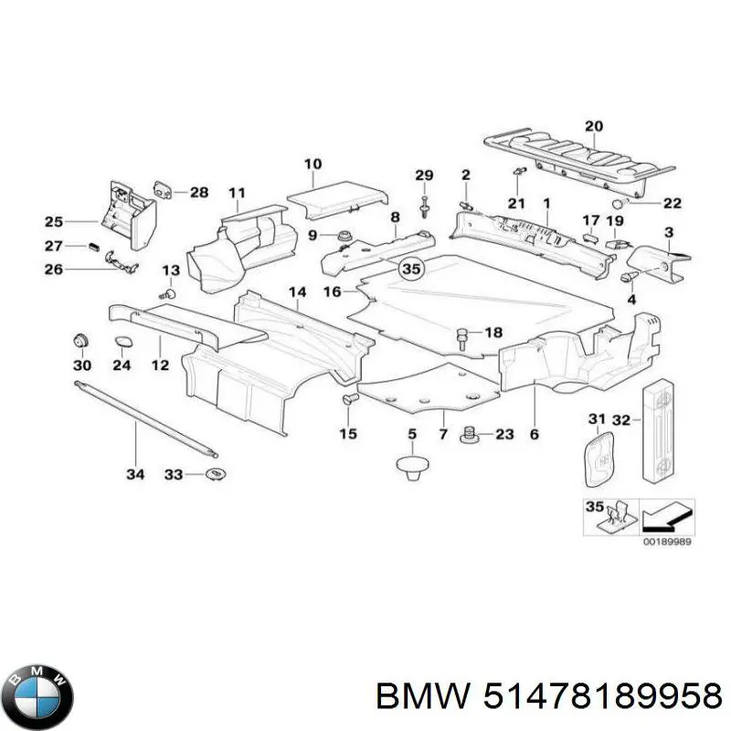 Купить 51478189958 BMW 